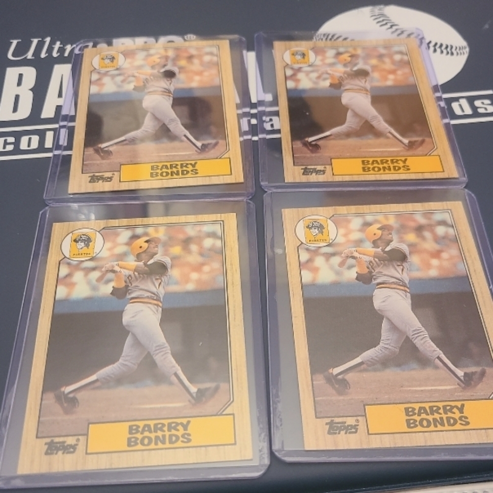 Barry Bonds 1987 Tiffany error card